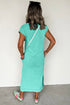 Effortless Cool Mineral Wash Pocketed Side Slit Long T-Shirt Maxi Dress